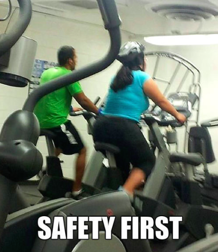 Safety at the gym meme